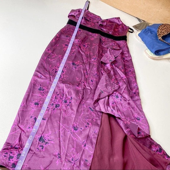 Cinq a Sept Lara print purple silk dress NWT 4 - Picture 8 of 15